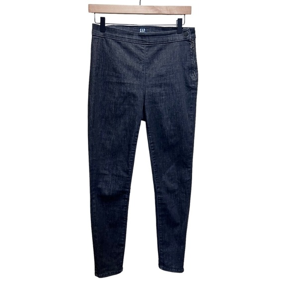 Gap True Skinny Pull on Jeans Washed Black Size 28 - Picture 1 of 10